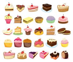 ícones do jogo bolos, doces e sobremesas e pastelaria 13194467 Vetor no  Vecteezy