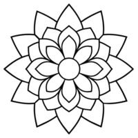 mente relaxante coloração página mandala para adultos coloração página mandala para adultos coloração mandala vetor