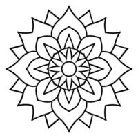 mente relaxante coloração página mandala para adultos coloração página mandala para adultos coloração mandala vetor