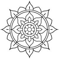 mente relaxante coloração página mandala para adultos coloração página mandala para adultos coloração mandala vetor