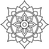 mente relaxante coloração página mandala para adultos coloração página mandala para adultos coloração mandala vetor