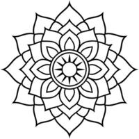 mente relaxante coloração página mandala para adultos coloração página mandala para adultos coloração mandala vetor