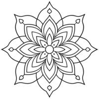 mente relaxante coloração página mandala para adultos coloração página mandala para adultos coloração mandala vetor