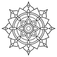 mente relaxante coloração página mandala para adultos coloração página mandala para adultos coloração mandala vetor