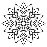 mente relaxante coloração página mandala para adultos coloração página mandala para adultos coloração mandala vetor