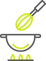 ícone de linha de cozinha de duas cores vetor