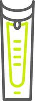 ícone de duas cores de linha de cortador de unhas vetor