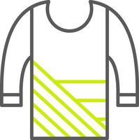 linha de suéter ícone de duas cores vetor