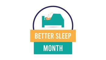 Melhor dormir mês observado cada ano dentro poderia. modelo para fundo, bandeira, cartão, poster com texto inscrição. vetor