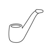 fumar tubo ícone. fumar ilustração placa. tabaco símbolo ou logotipo. vetor