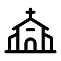 simples Igreja ícone. a ícone pode estar usava para sites, impressão modelos, apresentação modelos, ilustrações, etc vetor