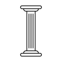 antigo têmpora pilar ícone. vetor