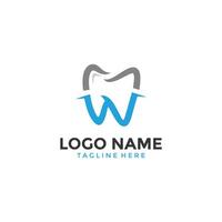 modelo de design de logotipo dental vetor