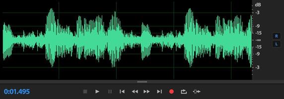 audio editor interface vetor