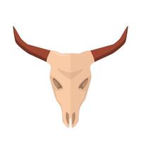 touro crânio para vaqueiro e ocidental logotipos. búfalo crânio. vetor