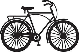 bicicleta silhueta ícone ilustração vetor