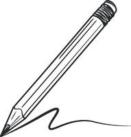 simples lápis desenhando sem fundo vetor