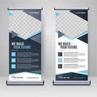 rollup corporativo ou modelo de design de banner x vetor