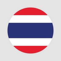 nacional bandeira do tailândia. Tailândia bandeira. Tailândia volta bandeira. vetor