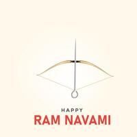 shree RAM navami. criativo RAM navami Publicidades, feliz RAM navami dia criativo projeto, 3d ilustração vetor
