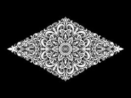 diamante luxo enfeite floral ilustração vetor