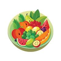 uma variedade do frutas ilustração vetor