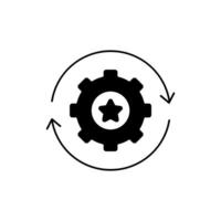 desenvolvimento conceito linha ícone. simples elemento ilustração. desenvolvimento conceito esboço símbolo Projeto. vetor