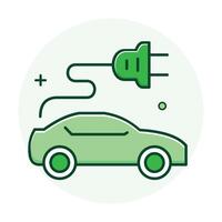 elétrico transporte ícone explorando a futuro do transporte com elétrico veículos e sustentável mobilidade soluções. vetor