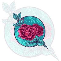 ilustração de flores rosas vetor