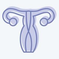 ícone ginecologia. relacionado para médico especialidades símbolo. dois tom estilo. simples Projeto ilustração vetor