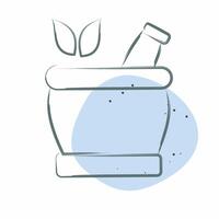 ícone naturopatia. relacionado para médico especialidades símbolo. cor local estilo. simples Projeto ilustração vetor