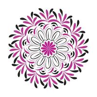 elegante simples mandala linha desenhando para impressão ou usar Como bordado Projeto vetor