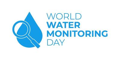mundo água monitoramento dia fundo vetor