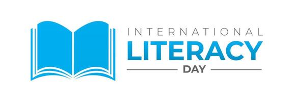 internacional alfabetização dia logotipo ícone isolado vetor