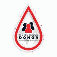 mundo sangue doador dia fundo Projeto vetor