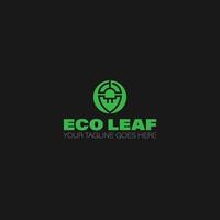 folha ecológica, Folha verde logotipo vetor