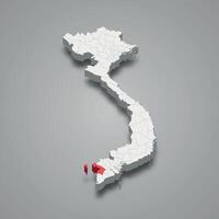kien giang região localização dentro Vietnã 3d mapa vetor