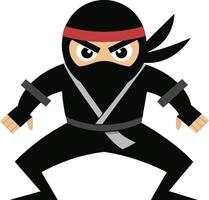 Preto Japão ninja ilustração vetor