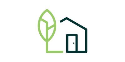 criativo verde casa logotipo projeto, ambiente, residência, logotipo Projeto modelo, símbolo, ícone, , criativo ideia. vetor