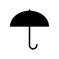 guarda-chuva silhueta ícone. chuvoso dia. vetor