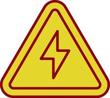 elétrico Perigo placa vintage ícone Projeto vetor