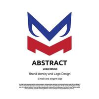 abstrato minimalista logotipo Projeto para marca ou companhia vetor