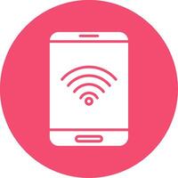 Wi-fi multi cor círculo ícone vetor