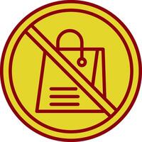 Proibido placa vintage ícone Projeto vetor