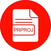 prproj Arquivo formato multi cor círculo ícone vetor