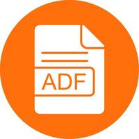 adf Arquivo formato multi cor círculo ícone vetor