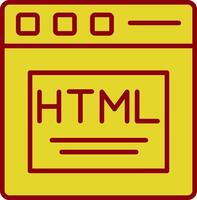 html vintage ícone Projeto vetor