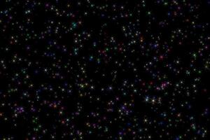 colorida brilhando estrelas noite céu universo fundo vetor