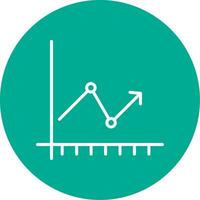 seta gráfico multi cor círculo ícone vetor