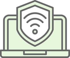 segurança computador portátil conectar potra ícone Projeto vetor